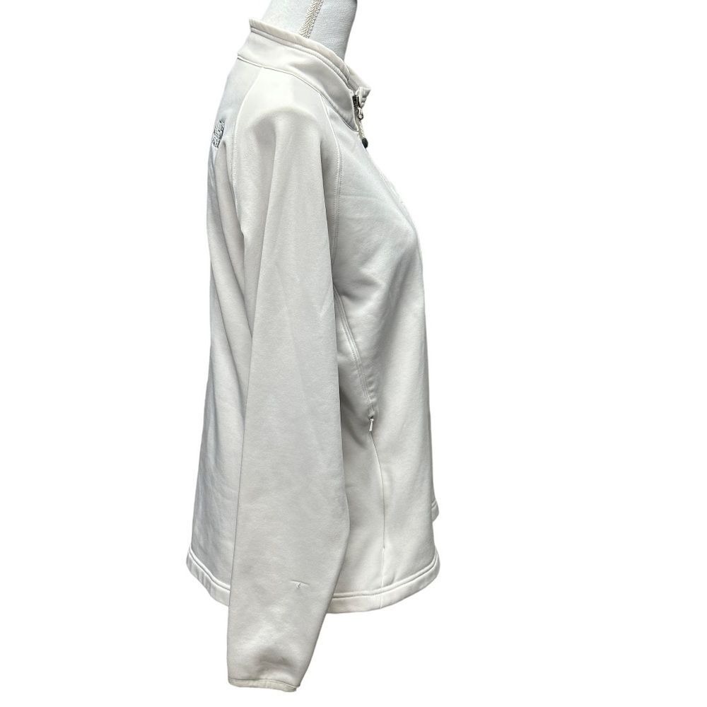 The North Face TKA Stretch‎ Zip 3 Pocket Cream Jacket Size L - Picture 5 of 16